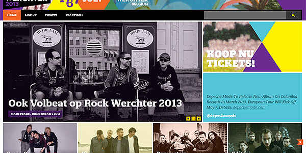 Le festival « Rock Werchter »