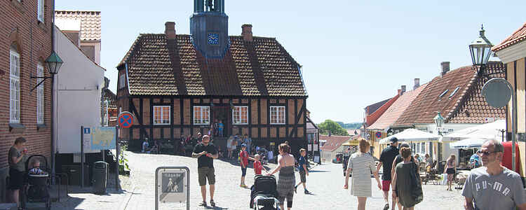Das alte Rathaus in Ebeltoft
