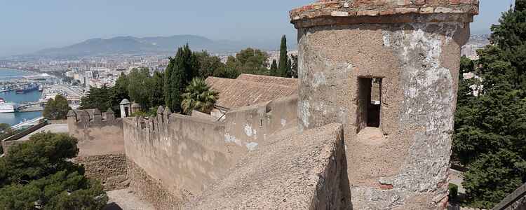 Middelalderen ligger på toppen af et bjerg i Malaga