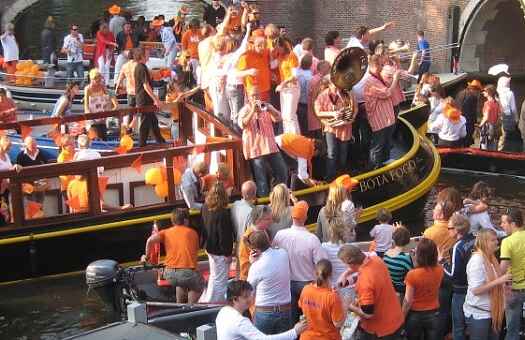 Fête de la reine à Amsterdam