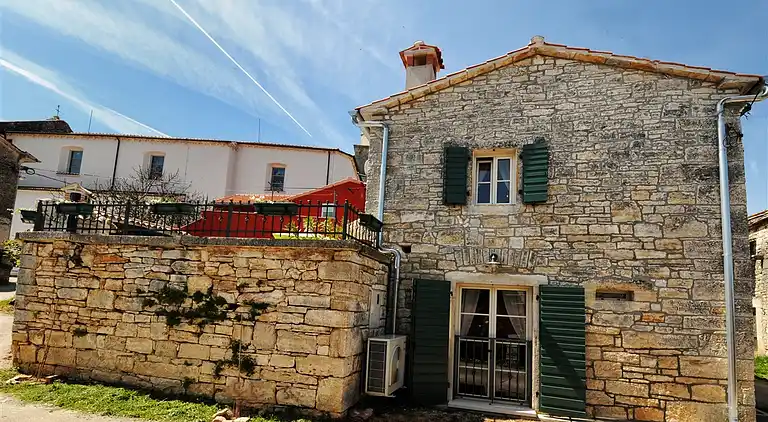 Stone house with pool