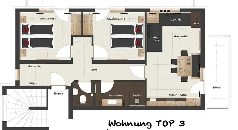 Ferienwohnung in Burgstall