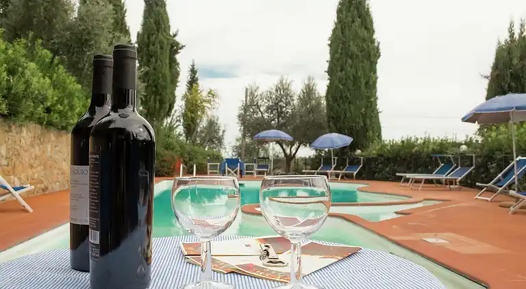 Gårdshus i San Vivaldo