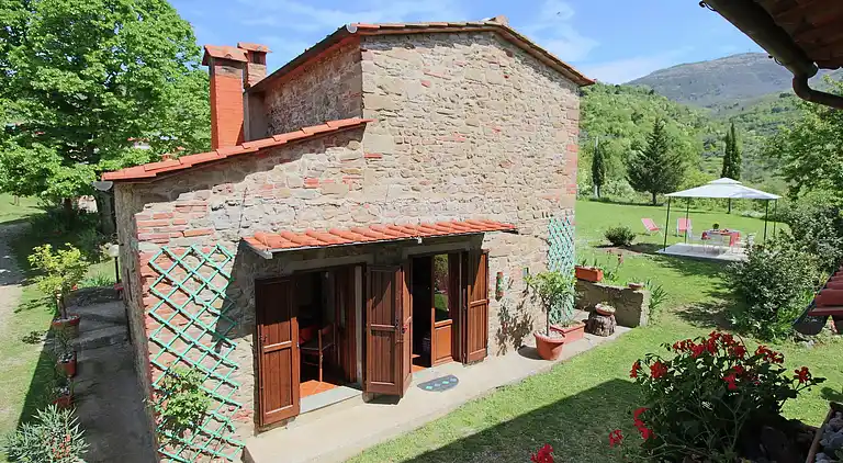 Gårdshus i Castelfranco di Sopra