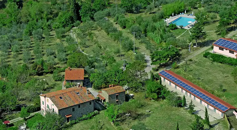 Gårdshus i Castelfranco di Sopra