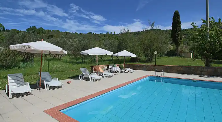 Gårdshus i Castelfranco di Sopra