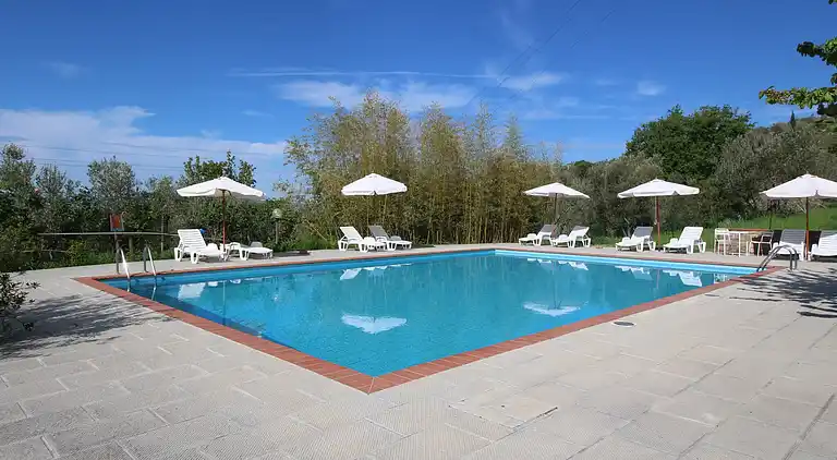 Gårdshus i Castelfranco di Sopra