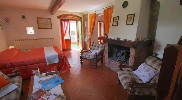 Gårdshus i Castelfranco di Sopra