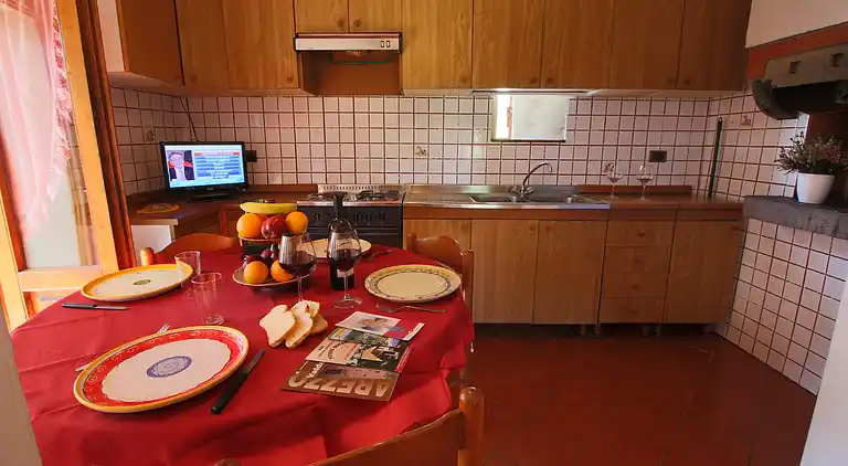 Gårdshus i Castelfranco di Sopra