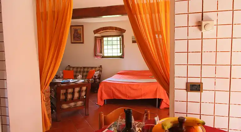 Gårdshus i Castelfranco di Sopra