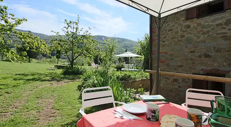 Gårdshus i Castelfranco di Sopra