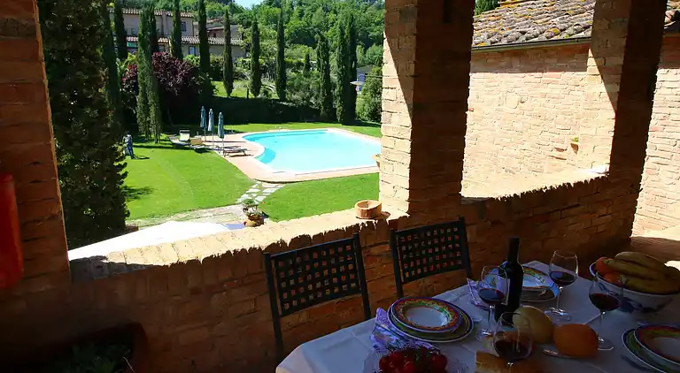 Gårdhus i Montalcino