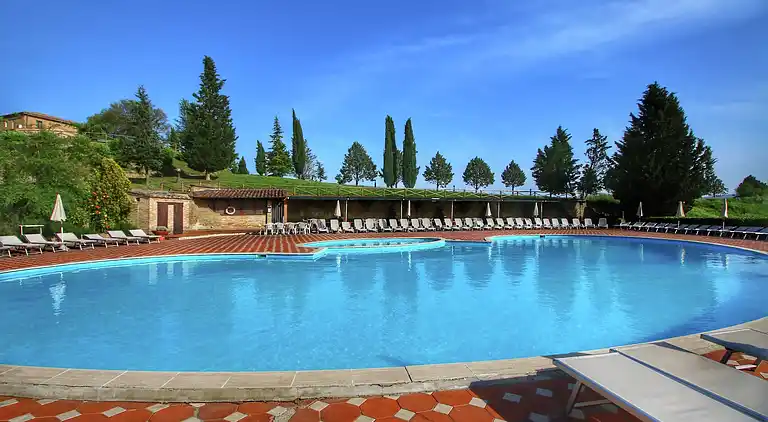 Gårdshus i San Giovanni d'Asso