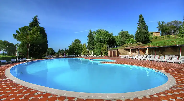 Gårdshus i San Giovanni d'Asso