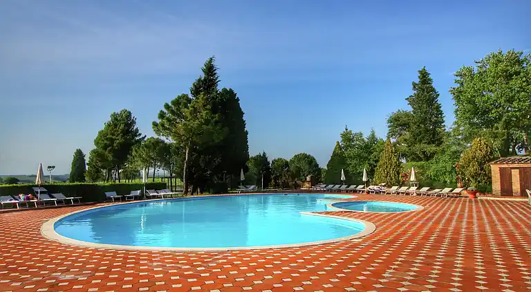 Gårdshus i San Giovanni d'Asso