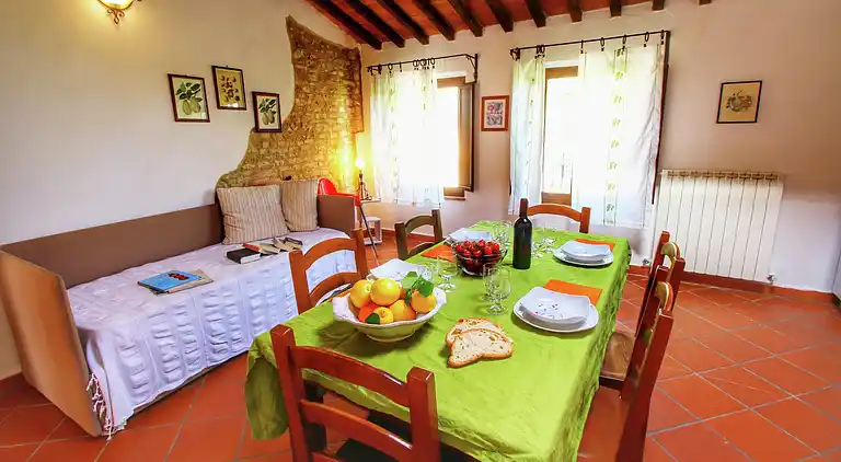 Gårdshus i San Giovanni d'Asso