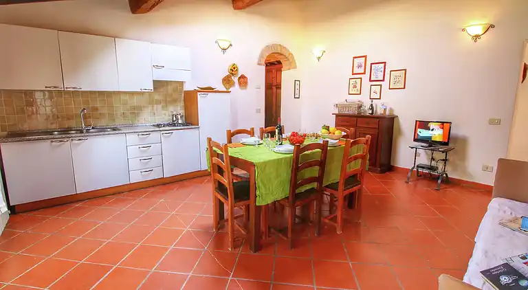 Gårdshus i San Giovanni d'Asso