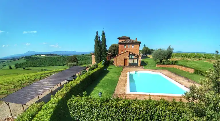 Gårdhus i Montepulciano