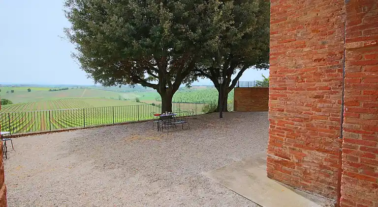 Gårdshus i Montepulciano