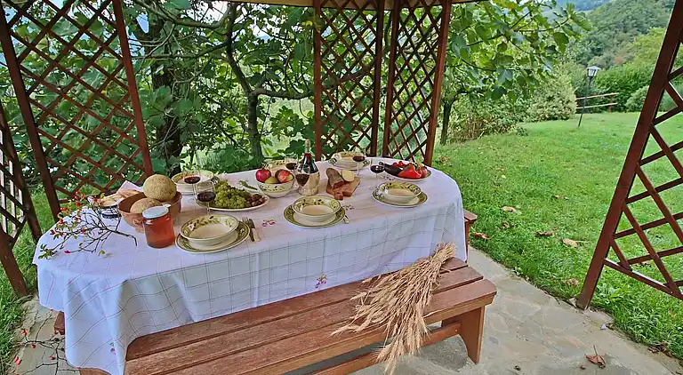 Gårdshus i Apecchio