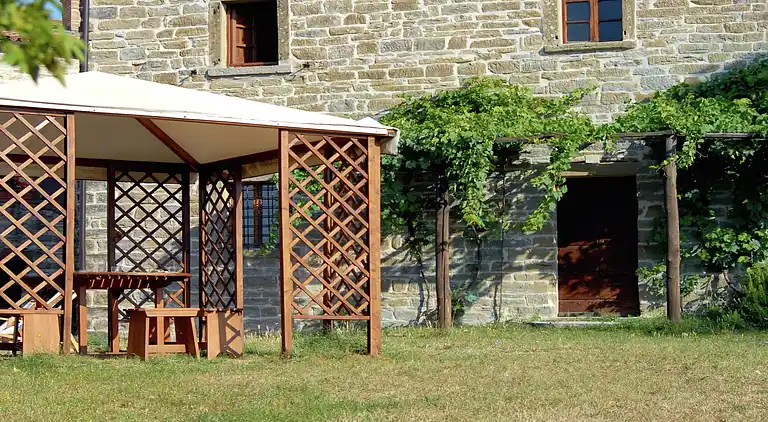 Gårdshus i Apecchio