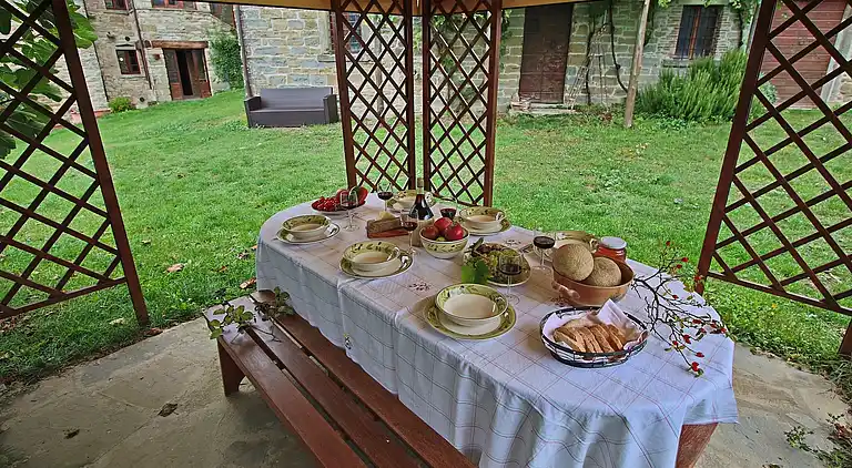 Gårdshus i Apecchio