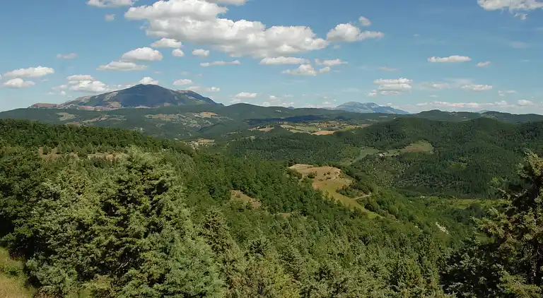 Gårdshus i Apecchio