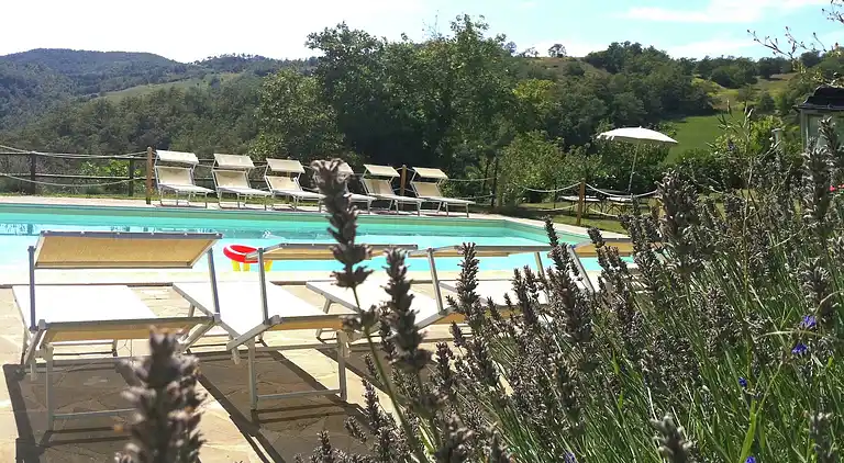 Gårdshus i Apecchio