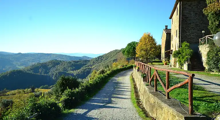 Gårdshus i Dicomano