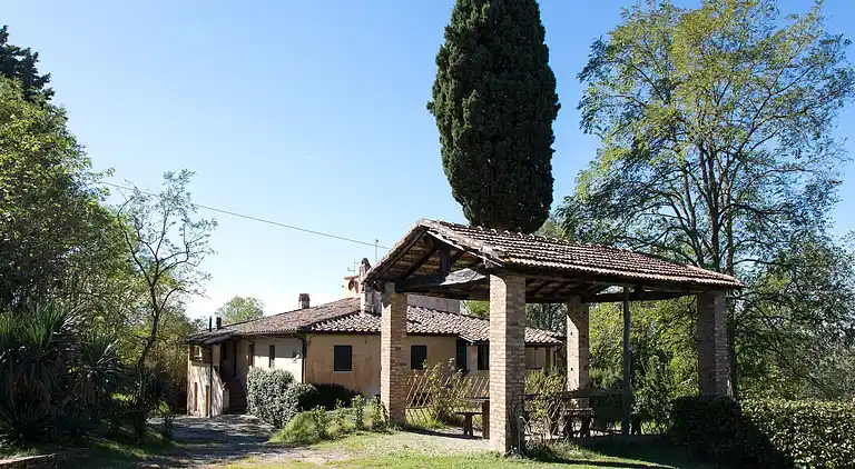 Gårdshus i Peccioli