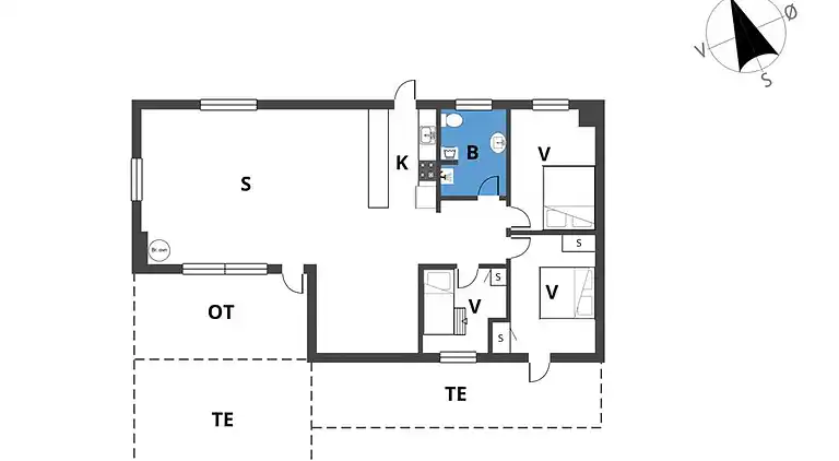 Sommerhus ved Følle Strand
