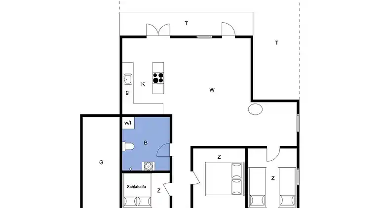 Sommerhus ved Følle Strand