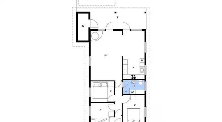 Sommerhus ved Øer Strand