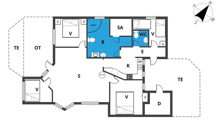 Sommerhus ved Fjellerup Strand