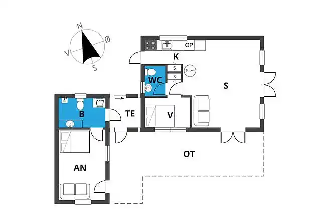 Sommerhus ved Saksild Strand