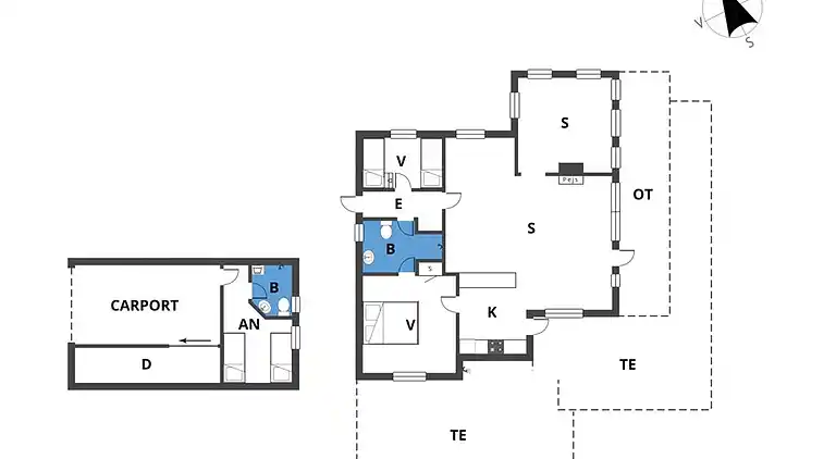 Sommerhus ved Saksild Strand