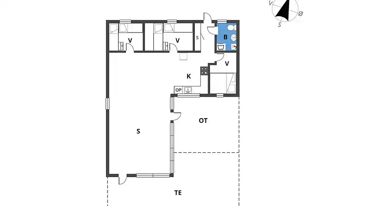 Sommerhus ved Saksild Strand