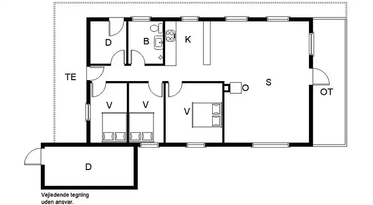 Sommerhus ved Saksild Strand