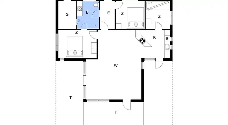 Sommerhus ved Saksild Strand