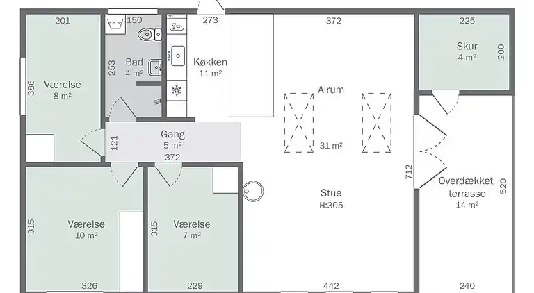 Sommerhus ved Saksild Strand