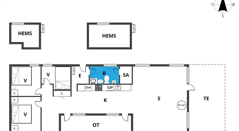 Semesterbostad vid Saksild Strand