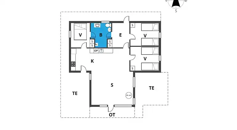 Sommerhus ved Saksild Strand