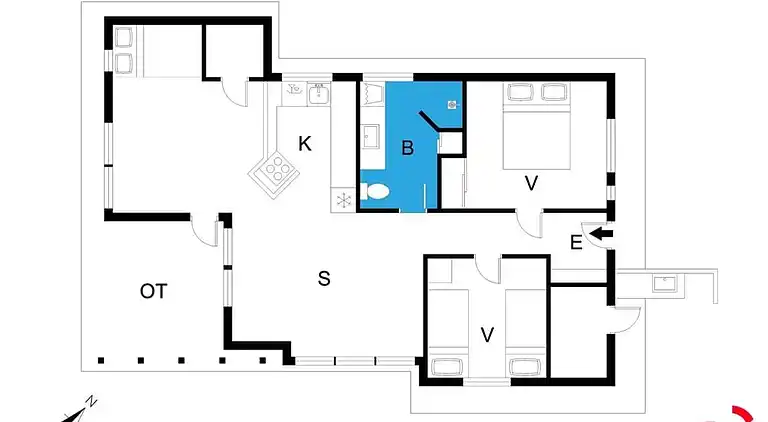 Feriebolig ved Saksild Strand