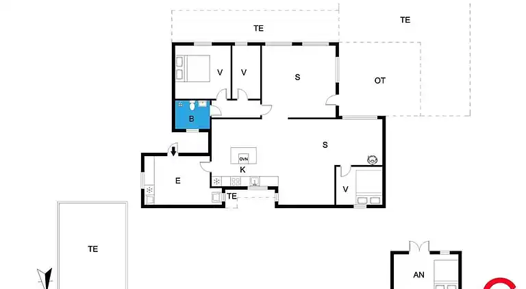 Sommerhus ved Saksild Strand