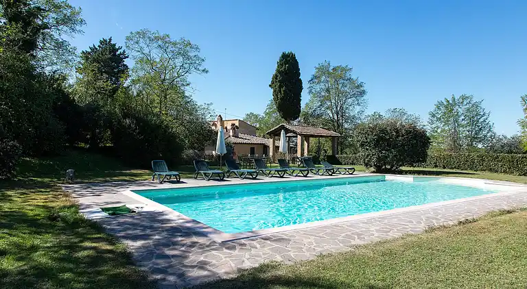 Gårdshus i Peccioli