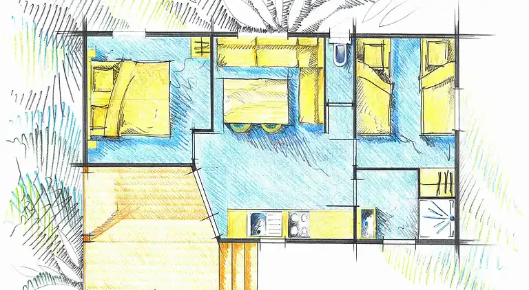 Mobile home in Sainte-Honorine-des-Pertes