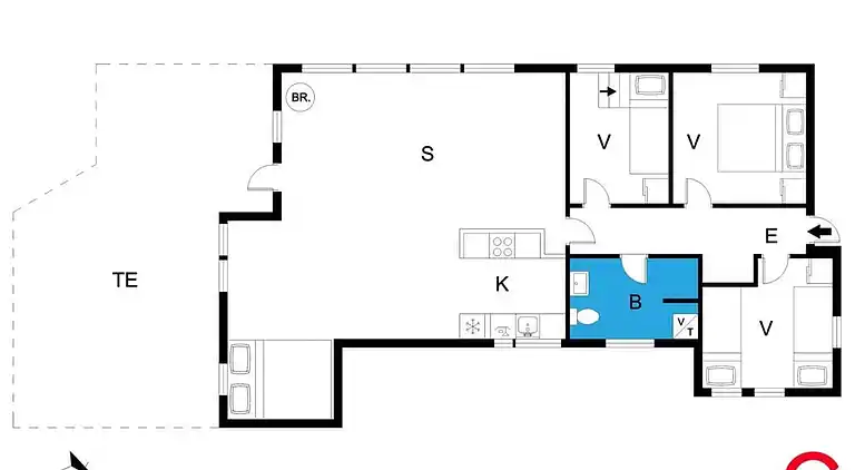 Sommerhus ved Saksild Strand