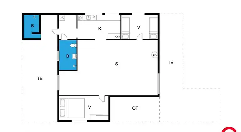 Sommerhus ved Egsmark Strand