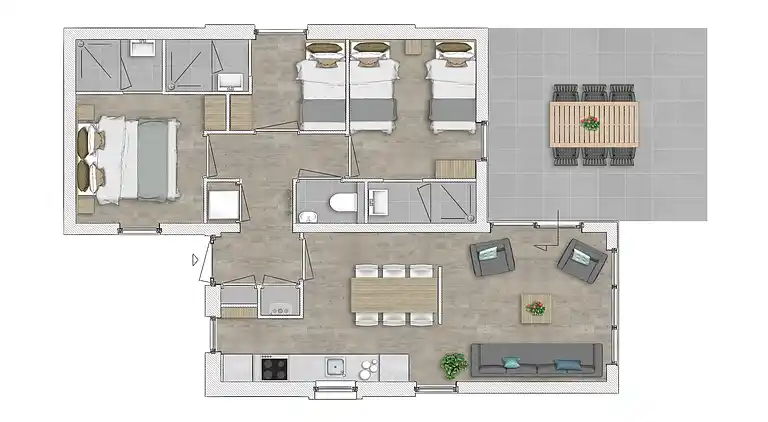 Bungalow i Nieuwvliet