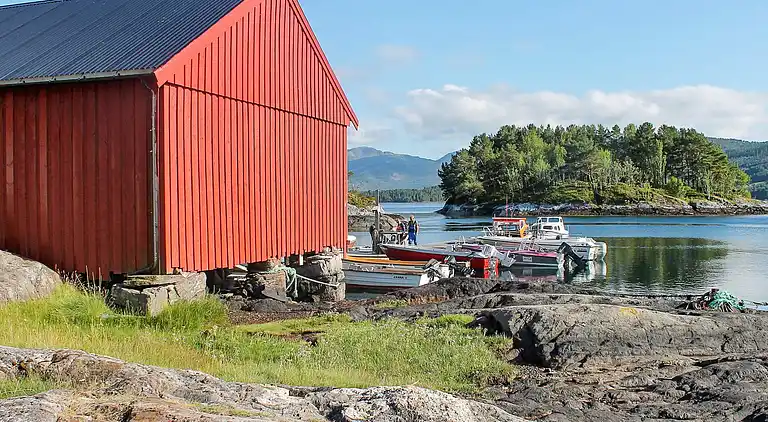 Ferienhaus in Vågland